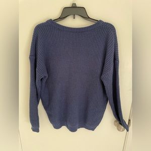 Lulus Navy Blue Sweater - Size Small